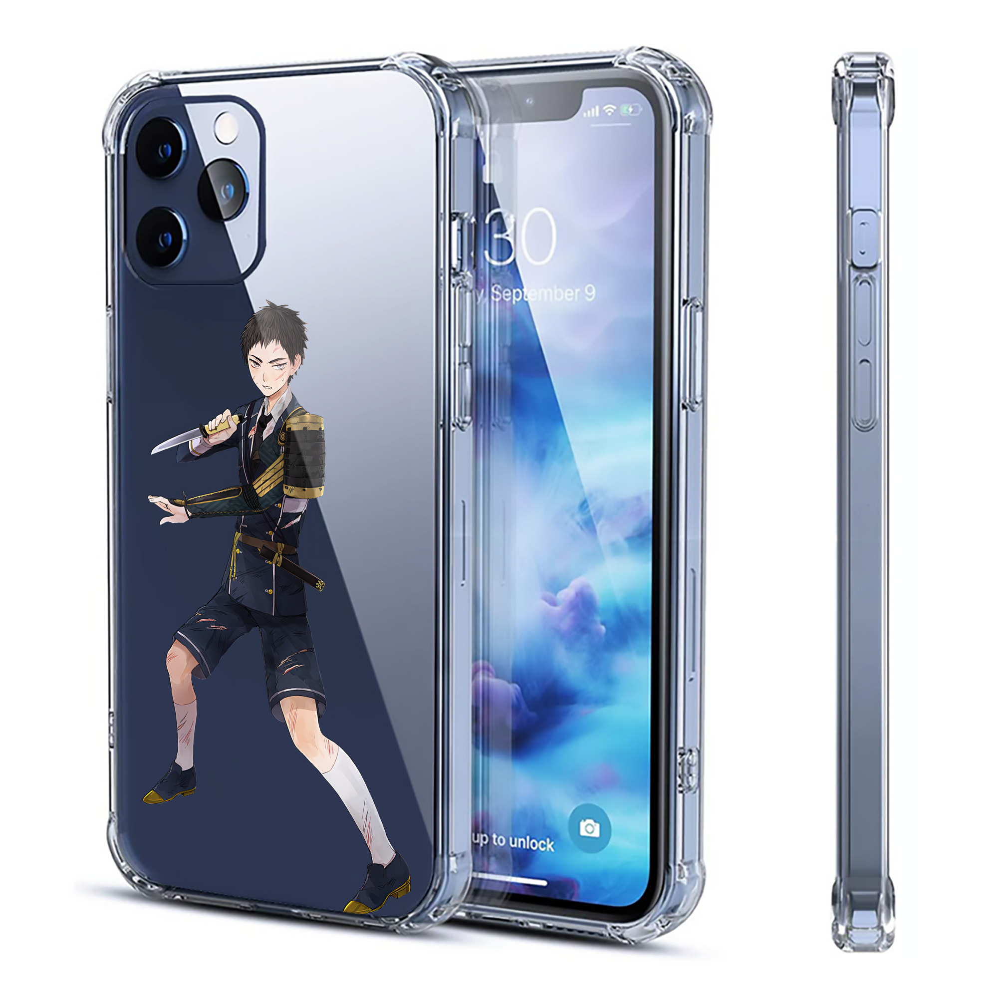 （画像用） 刀剣乱舞 Touken Ranbu 【iPhone 12シリーズ対応】透明スマホケース（クリアソフトケース）